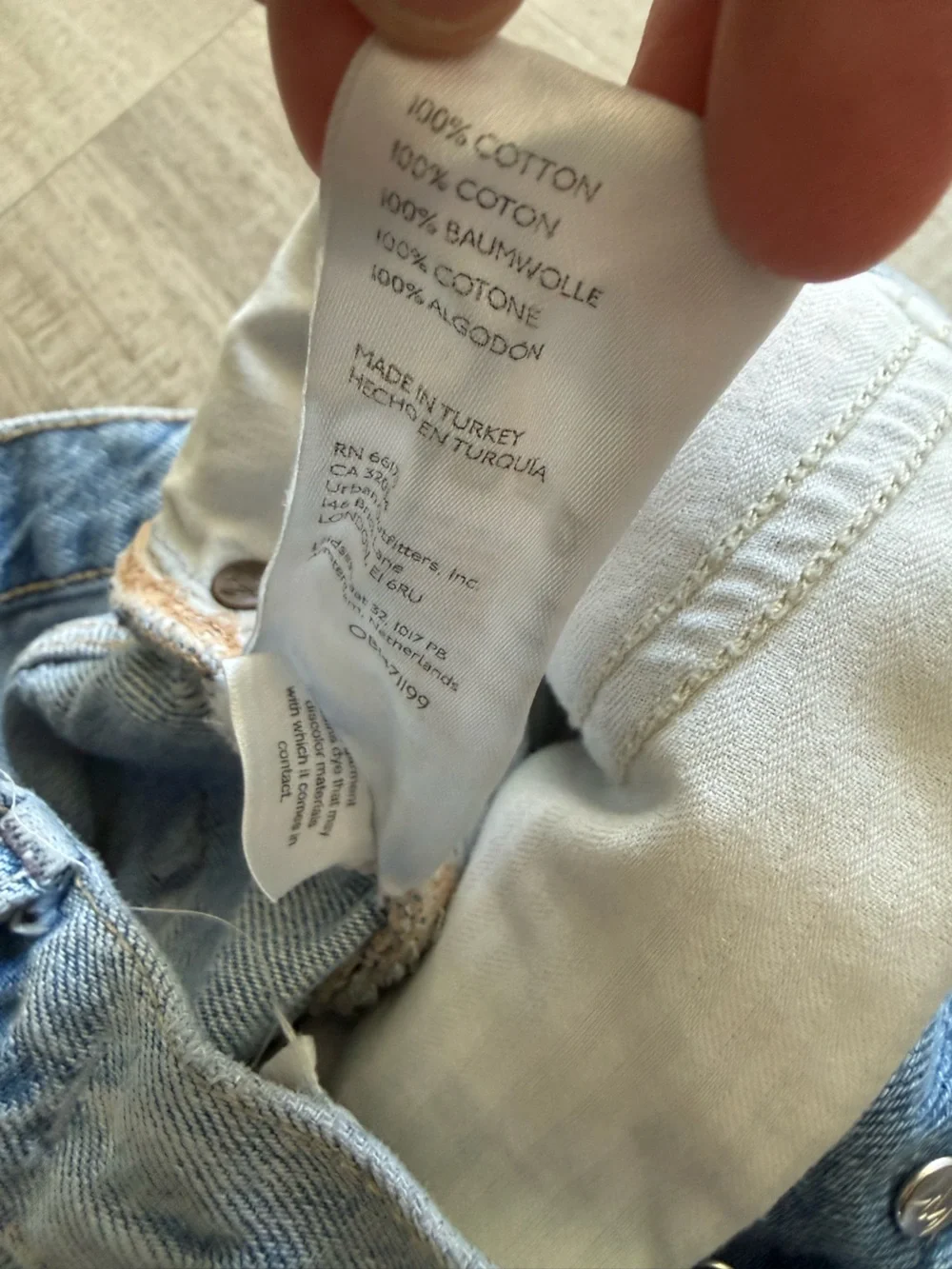 Free People, high rise, medium wash, distressed denim shorts, 27/4